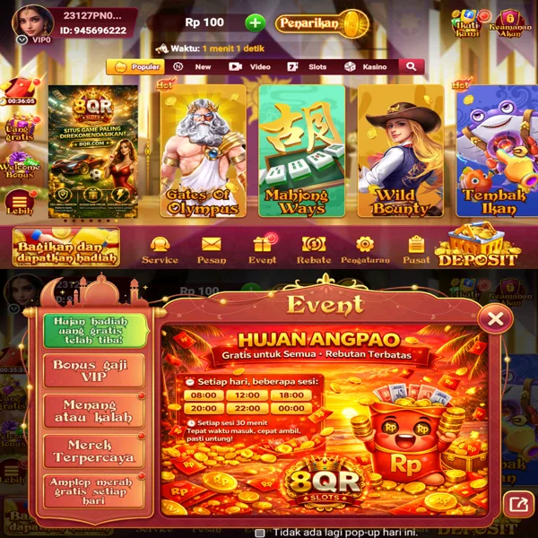 8QR Bonus Member Baru 100%